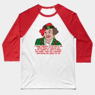 Pledge of Allegiance - Aunt Bethany Christmas Vacation Quote Baseball T-Shirt